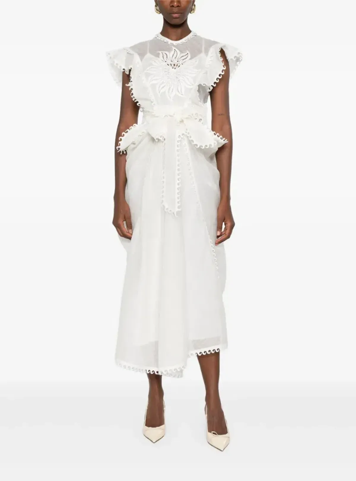 ZIMMERMANN Balance Waterfall dress size M for rent on The Volte - main image
