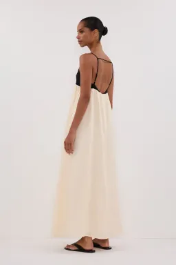 Dissh Elena Buttermilk Maxi dress for rent on The Volte - image 3