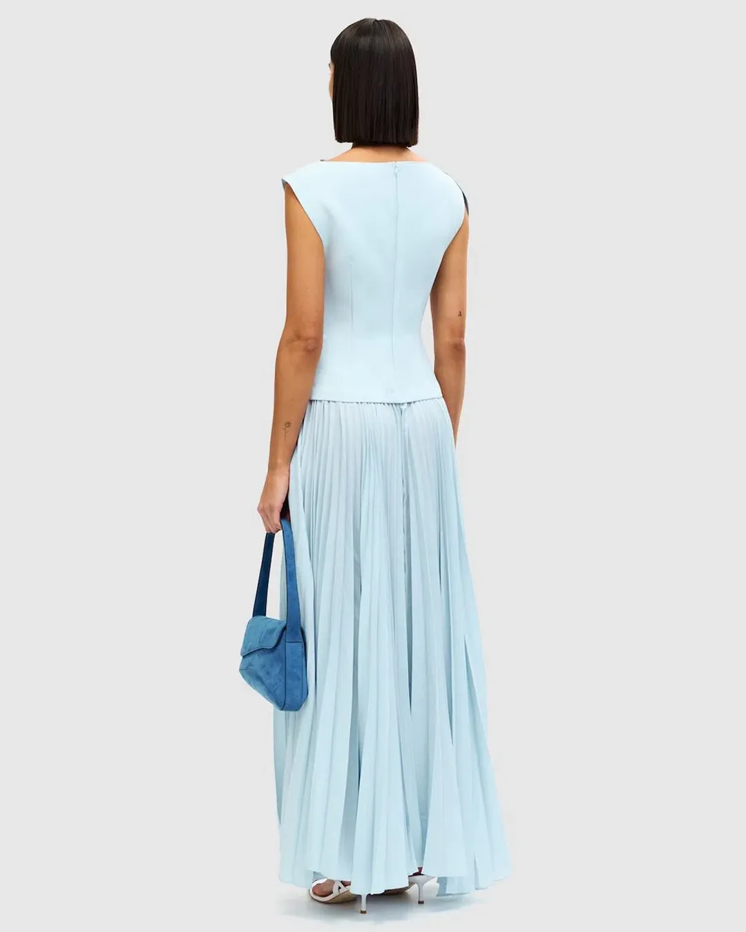 Acler Cornmore Midi Dress in Blue Size 12 for rent on The Volte - main image