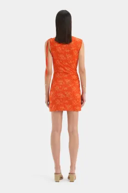 Sir the label Blanca mini dress Palmera tangerine size 3/12 for rent on The Volte - image 4
