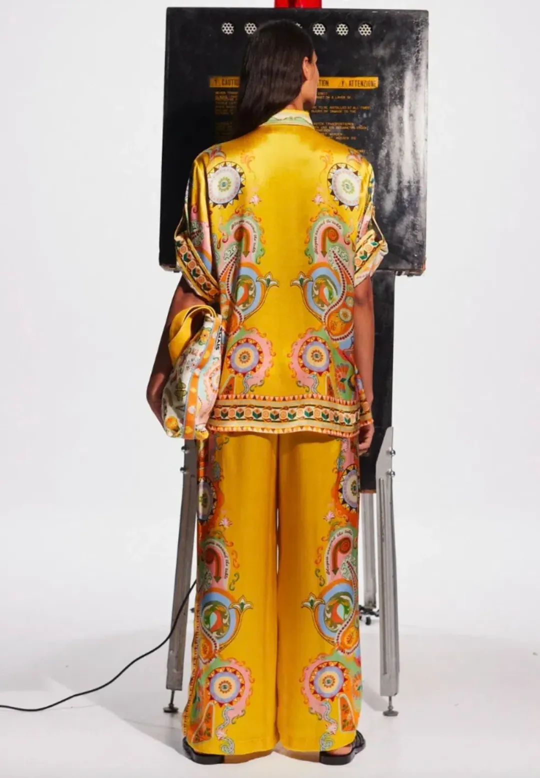 Pinball yellow silk set for rent on The Volte - main image