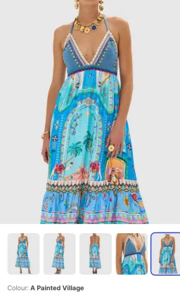 Camilla long dress with crochet bra, size S for rent on The Volte - image 5