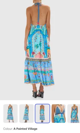 Camilla long dress with crochet bra, size S for rent on The Volte - image 3