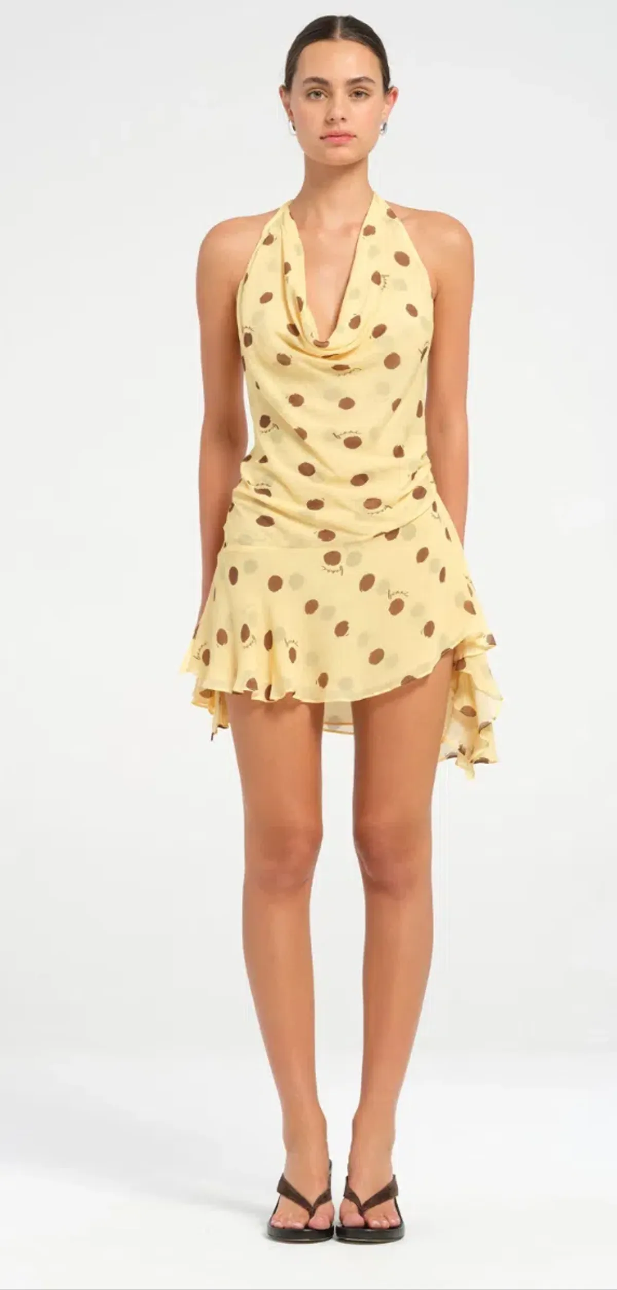 Benni Harlow Halter Dress Butter Spot size 6 for rent on The Volte - main image