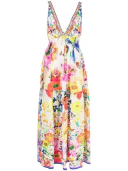 Fairy Gang Silk Shirred Waist Dress Long for rent on The Volte - image 5