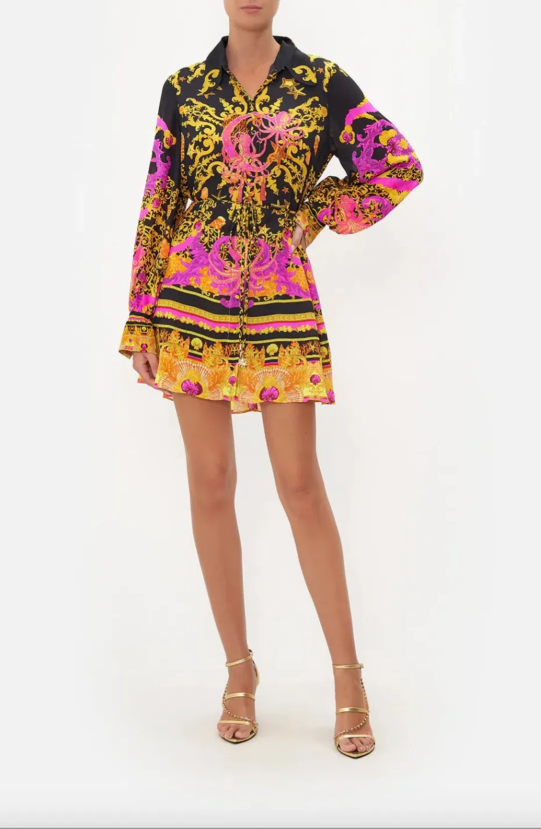 Octopia Shift Shirt Dress for rent on The Volte - main image