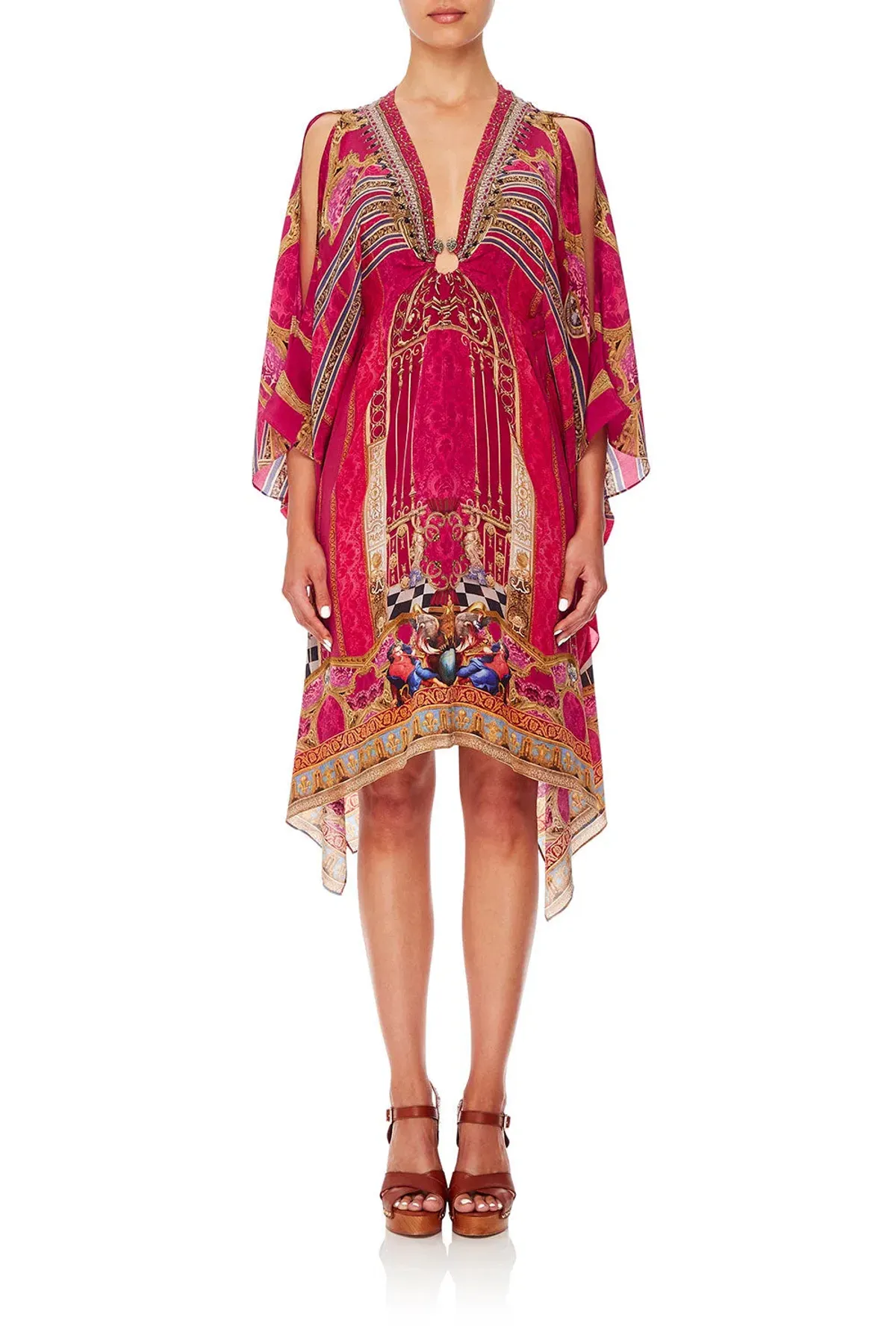 Loung Hour Short Kaftan With Hardware for rent on The Volte - main image