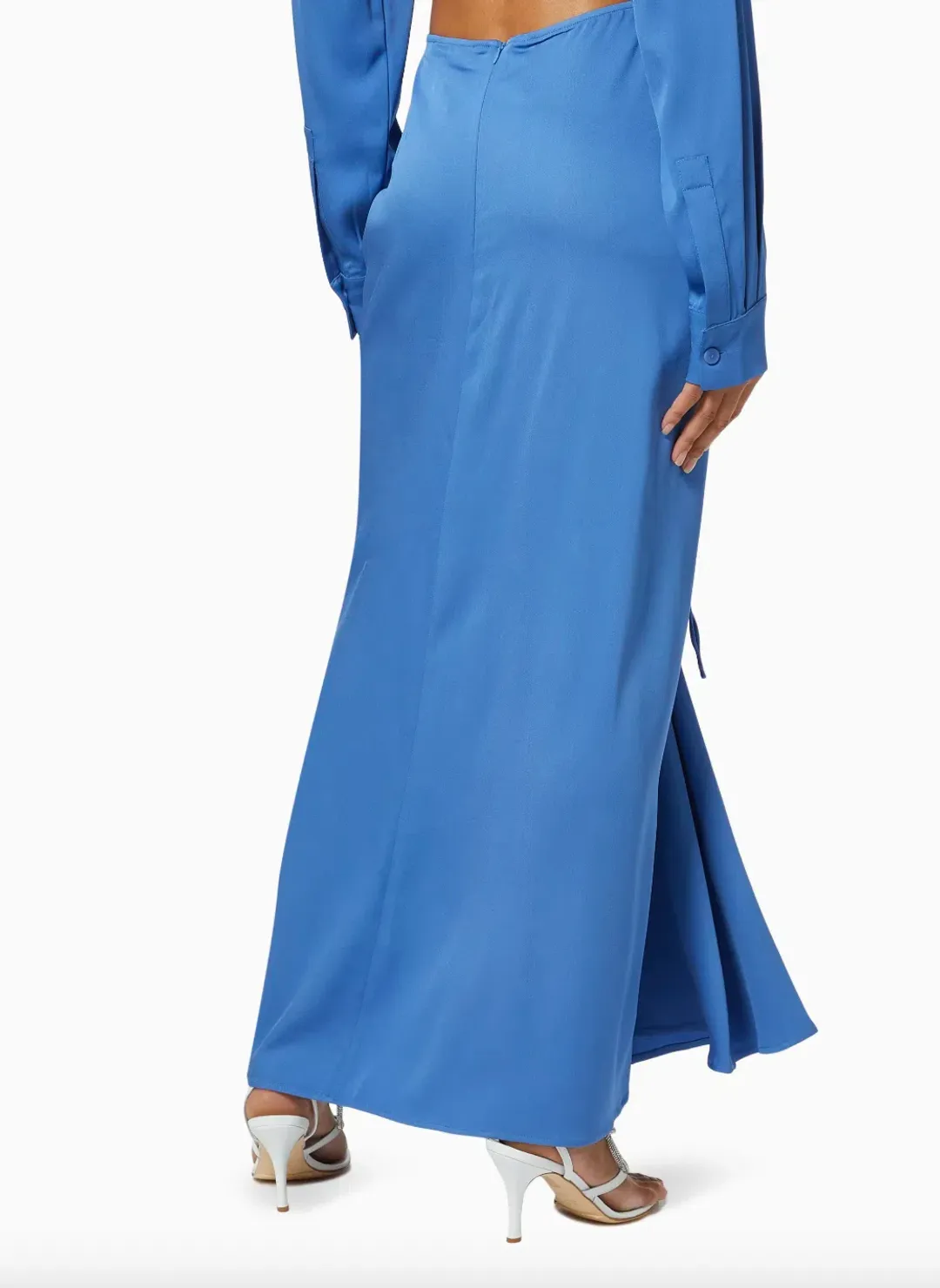 Ruched Skirt in Viscose blue for rent on The Volte - main image