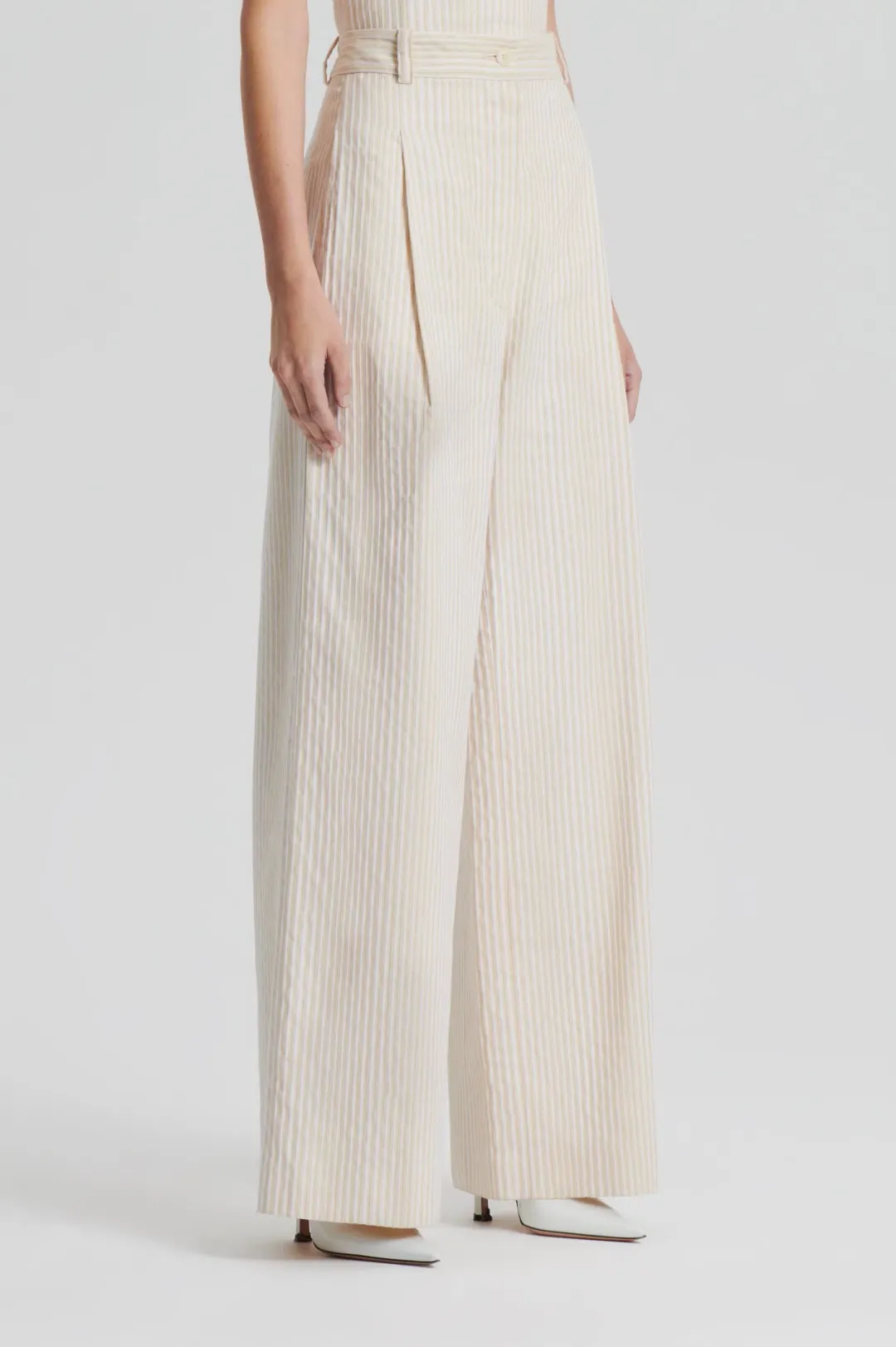 Striped Cotton Cream Set for rent on The Volte - main image