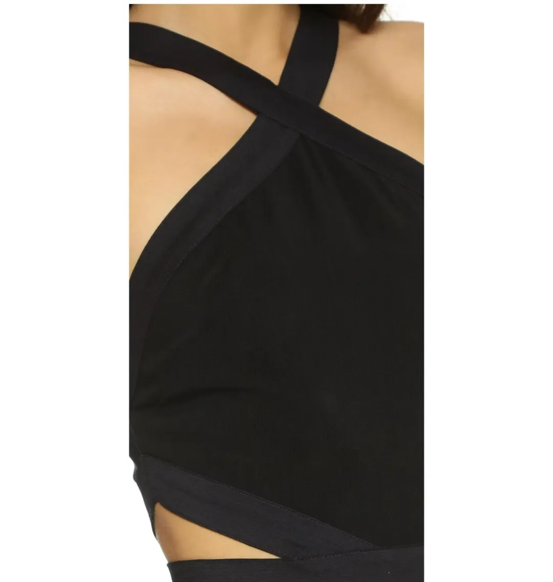 Bec & Bridge Parralle Halter Dress Black Size AU 10 for rent on The Volte - main image