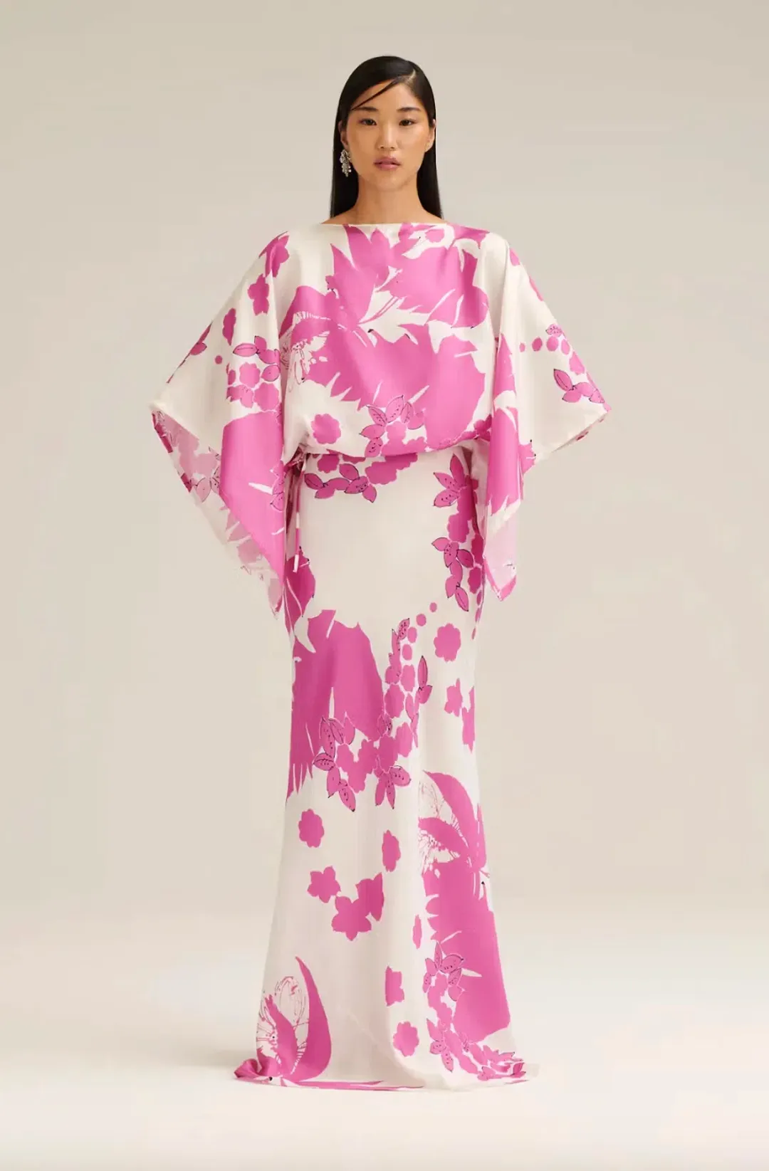 Silk Twill Sefton Slip Dress Pink for rent on The Volte - main image