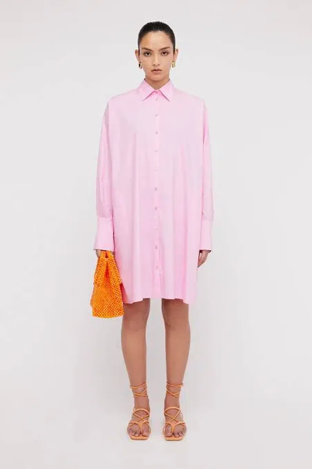 Parachute Pocket Shirt Dress Turqoise for rent on The Volte - main image