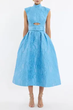 Rebecca Vallance Aegir Midi Dress; size 8  for rent on The Volte - image 2