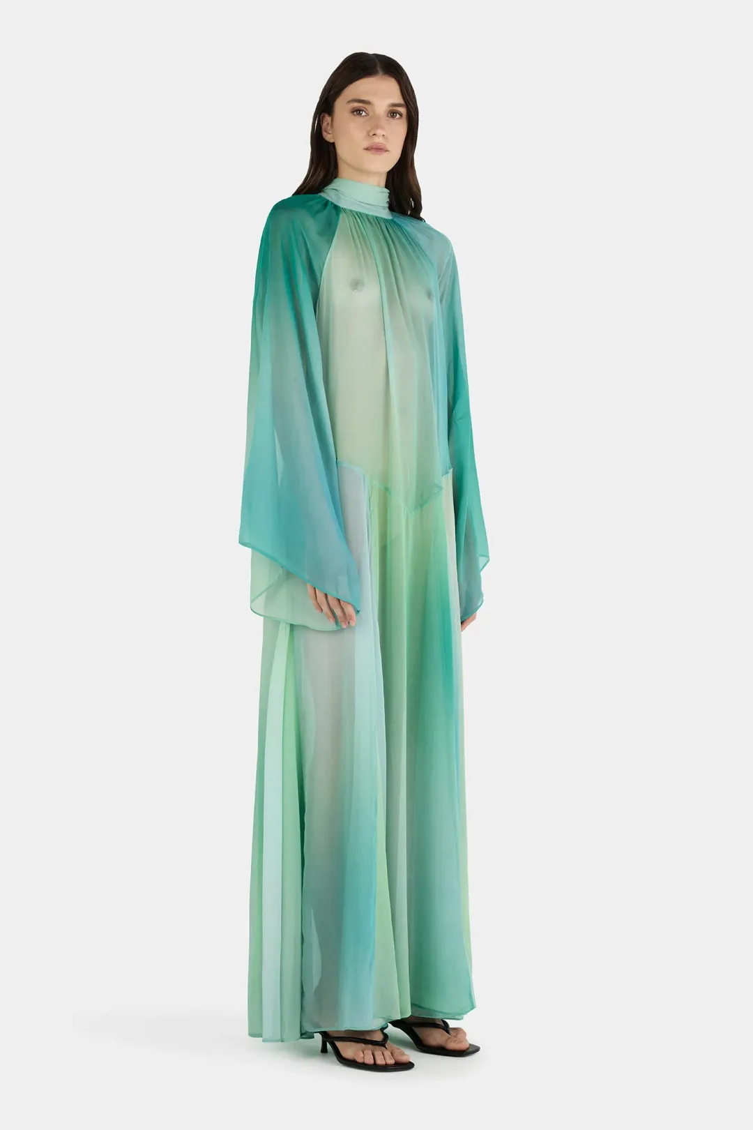 Hansen And Gretel Olympia Maxi Dress Aura Nude Size 10 for rent on The Volte - main image