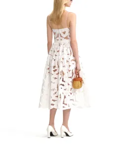 Self Portrait Bow Embroidered Midi Dress for rent on The Volte - image 2