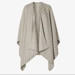 Poncho Grey Wool and Silk for rent on The Volte - image 1