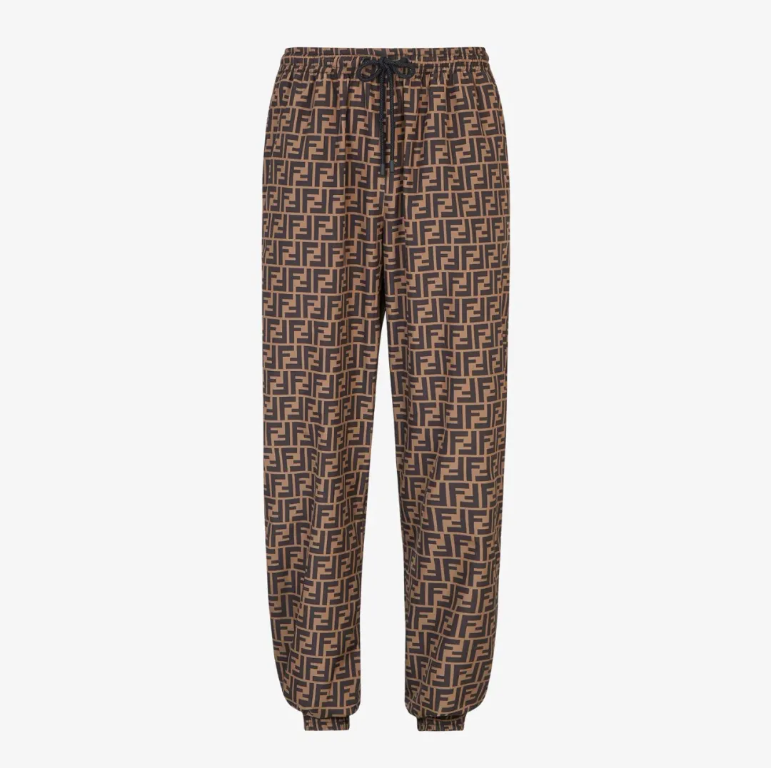 Brown Nylon Trousers for rent on The Volte - main image