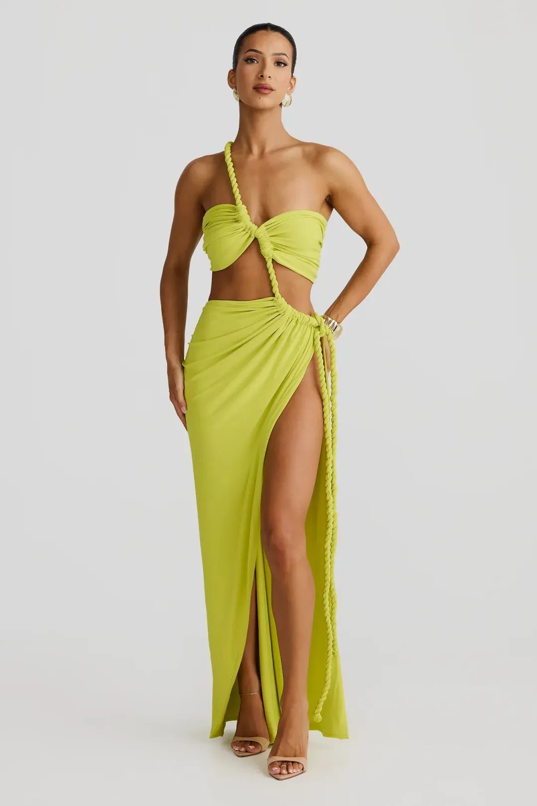 Zamara Chartreuse dress for rent on The Volte - main image