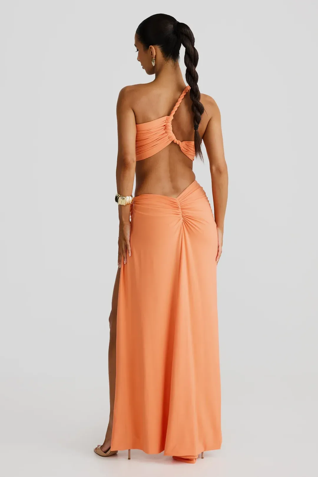 Zamara Papaya Dress for rent on The Volte - main image