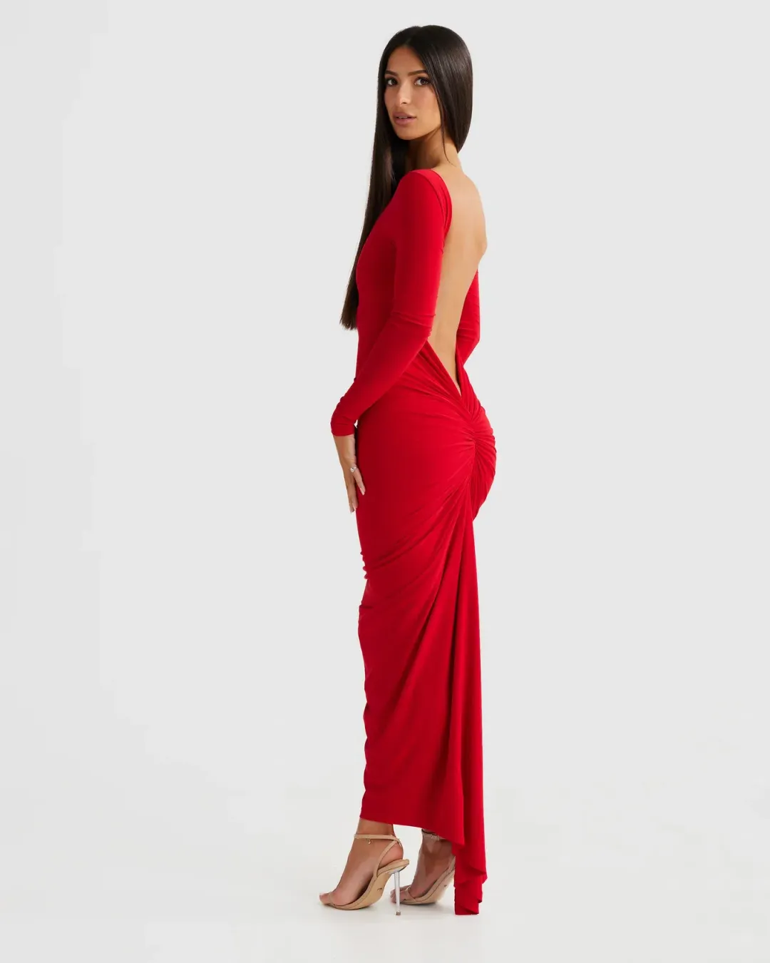 Camila Red Dress for rent on The Volte - main image