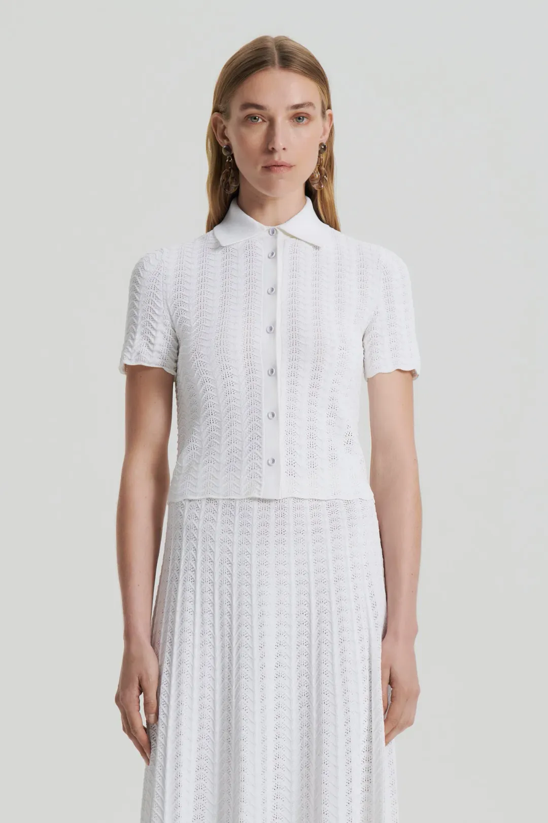 Pleat Lace White Set for rent on The Volte - main image
