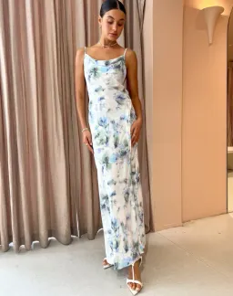 Bec & Bridge Corrine Split Maxi Dress in Watercolour Floral - 6 for rent on The Volte - image 3