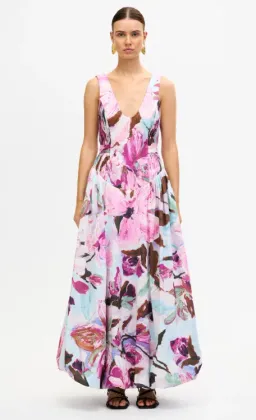 Acler Floral Flosh Maxi Dress - 10 for rent on The Volte - image 1