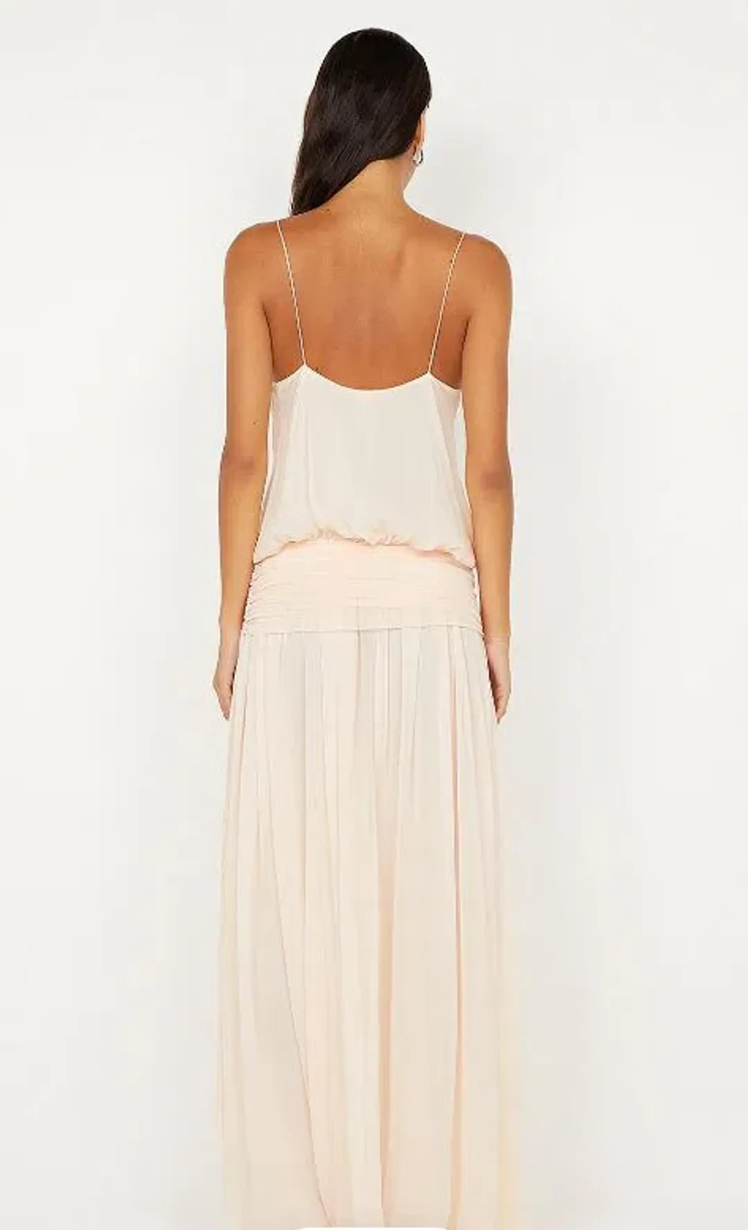 Bec and Bridge Camille Blouson Dress in Peach Size 10 for rent on The Volte - main image