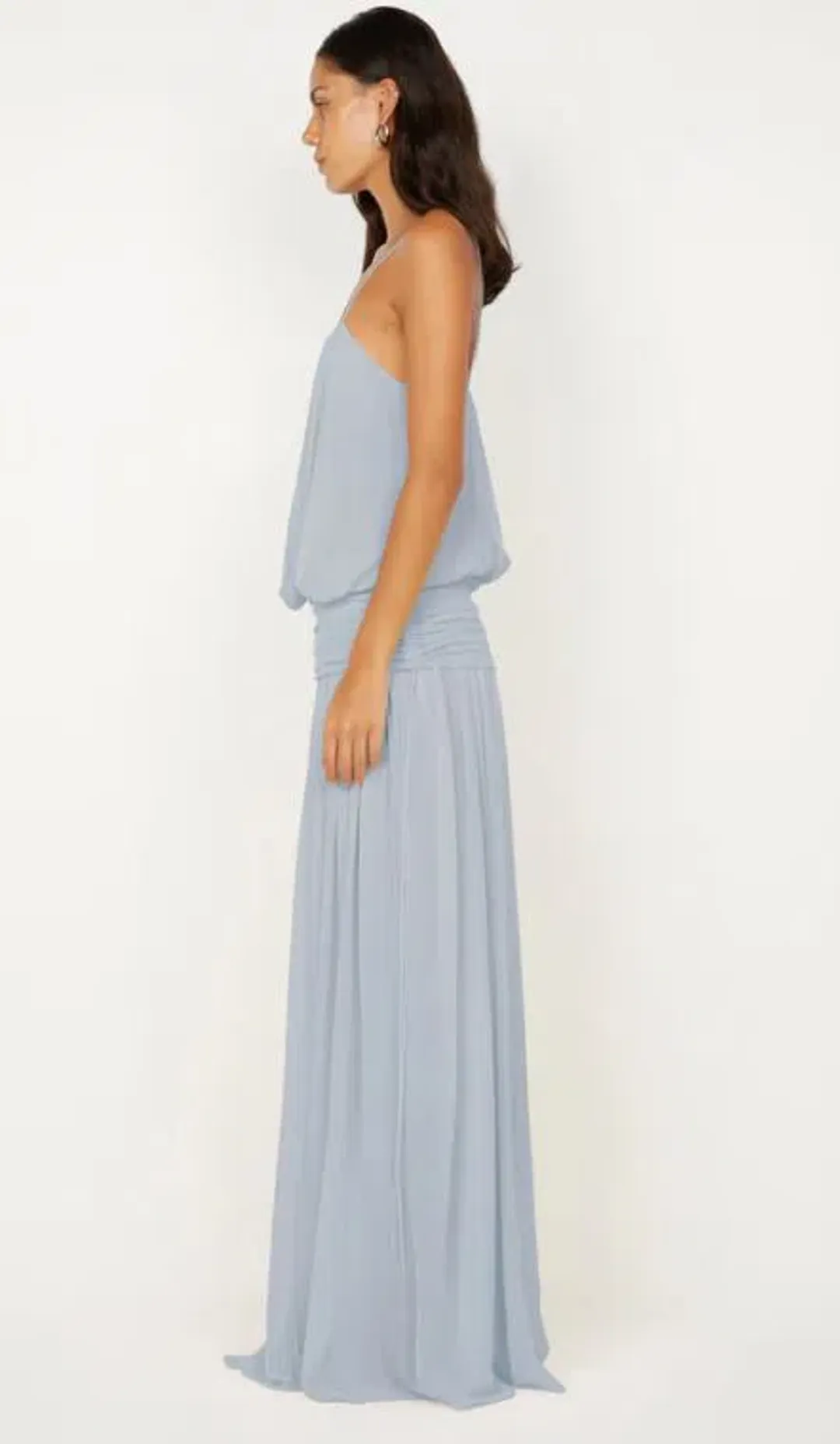 Bec and Bridge Camille Blouson Dress in Cloud Blue Size 8 for rent on The Volte - main image