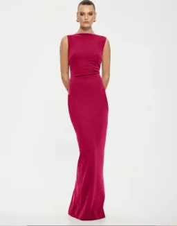 Effie Kats Verona Gown in Raspberry Size XS/6 for rent on The Volte - image 1