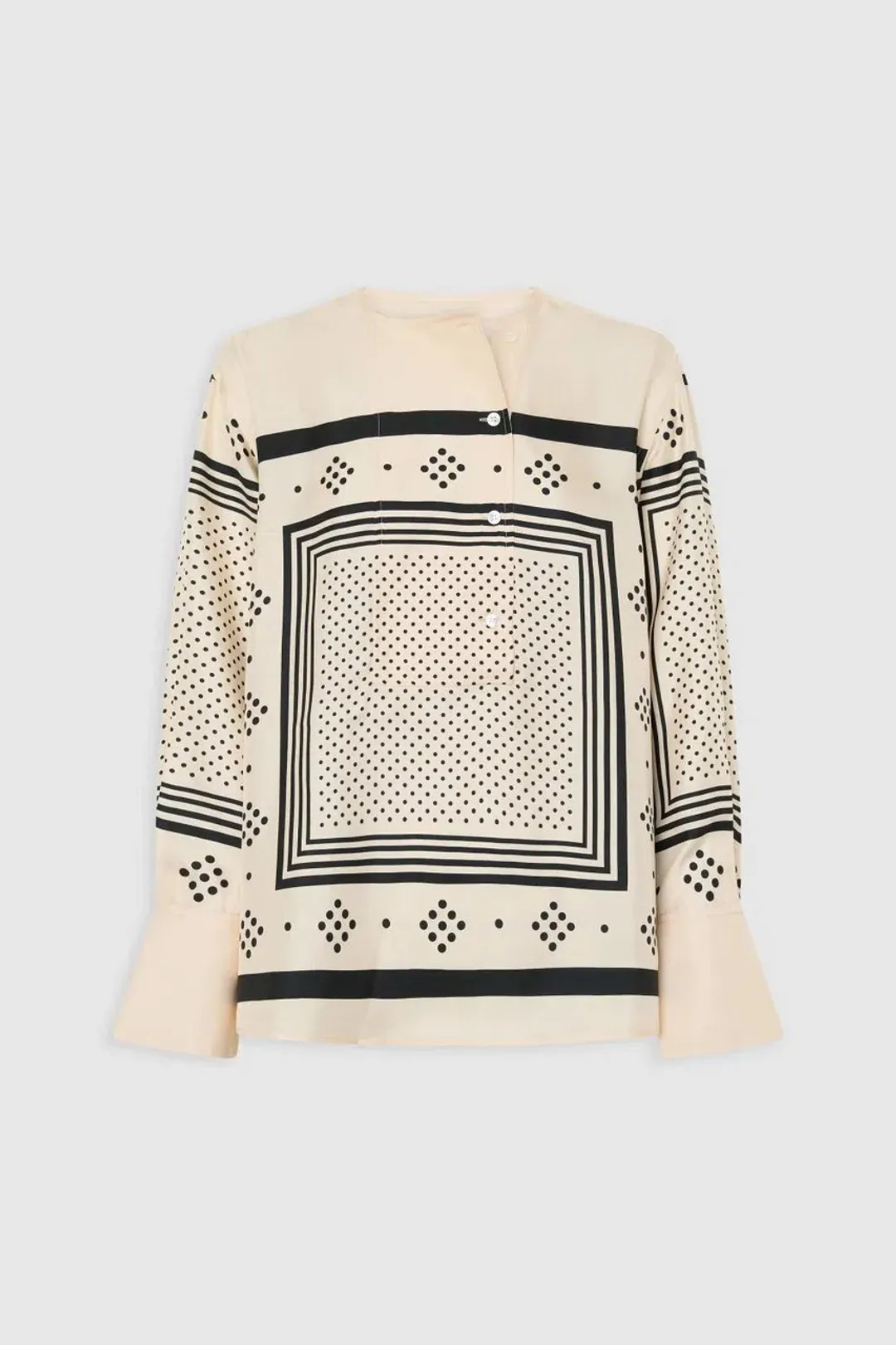 SPOT SCARF PRINT BLOUSE for rent on The Volte - main image