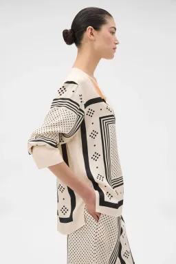 SPOT SCARF PRINT BLOUSE for rent on The Volte - image 4
