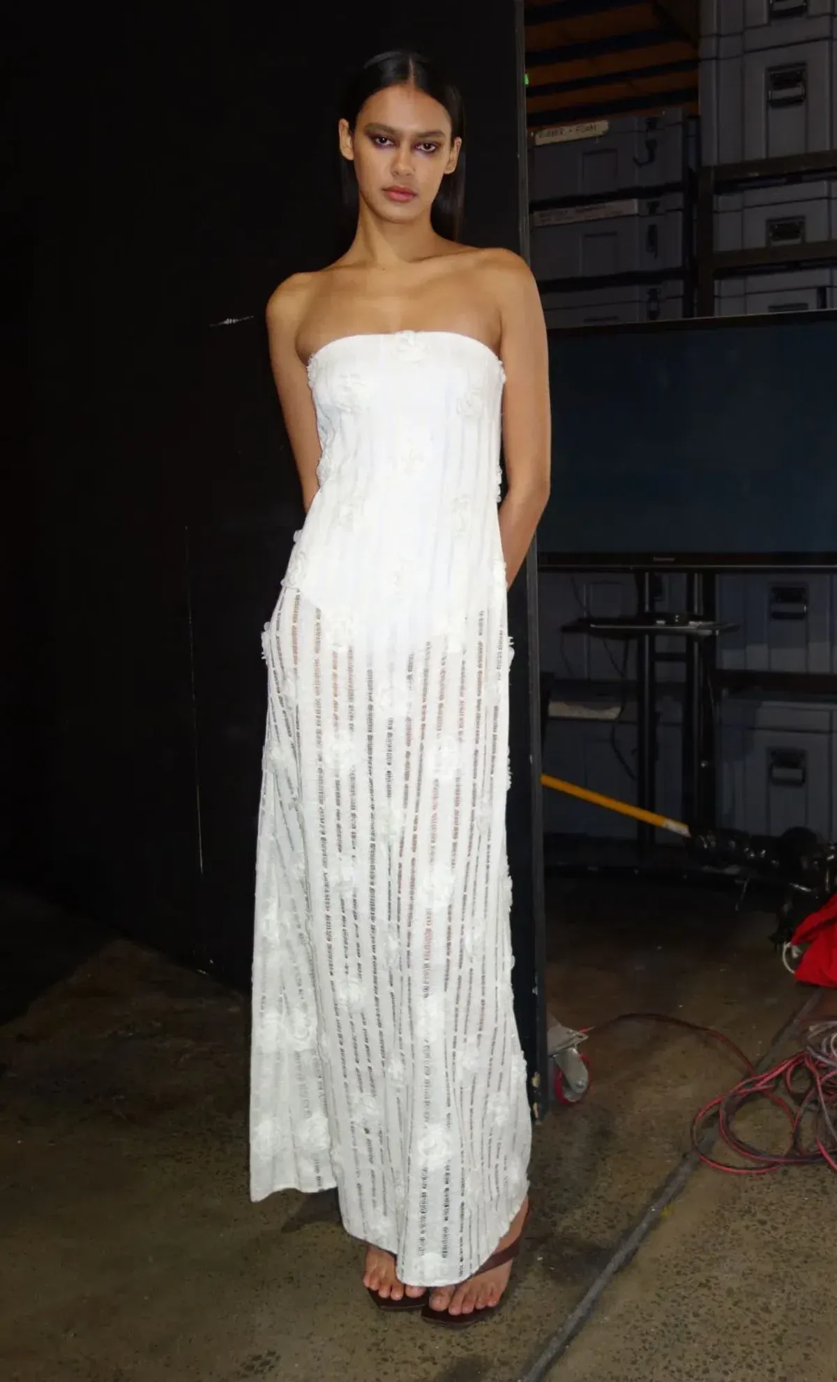 Bec & Bridge AMELIE STRAPLESS DRESS Ivory Size 6 for rent on The Volte - main image