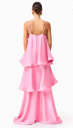 Elliatt Tilly Tiered Maxi Dress in Pink Sz XS/6-8 for rent on The Volte - image 2