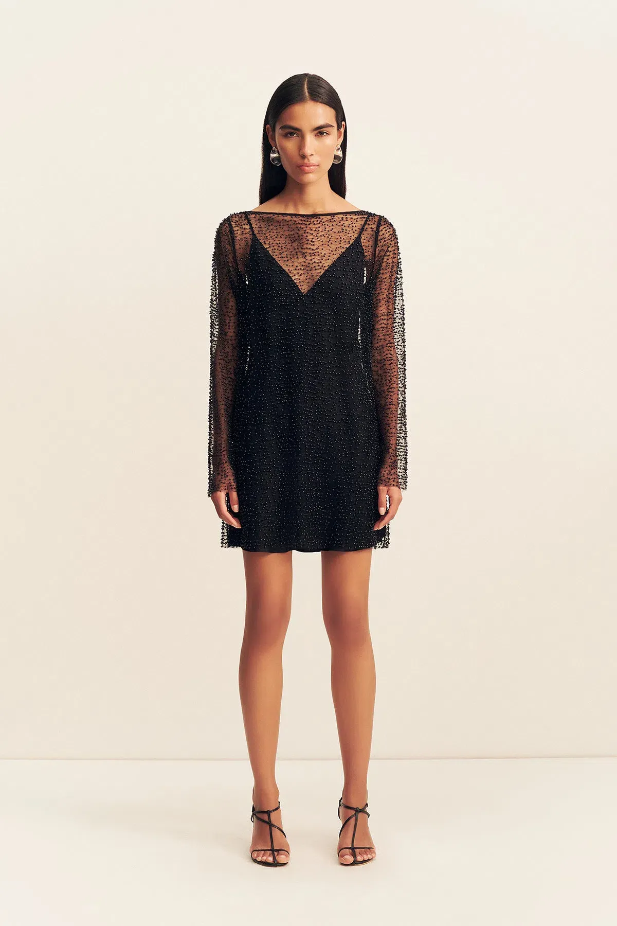 Shona Joy Mona Long Sleeve Mini Dress for rent on The Volte - main image