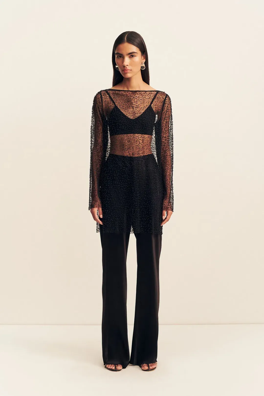 Shona Joy Mona Long Sleeve Mini Dress for rent on The Volte - main image