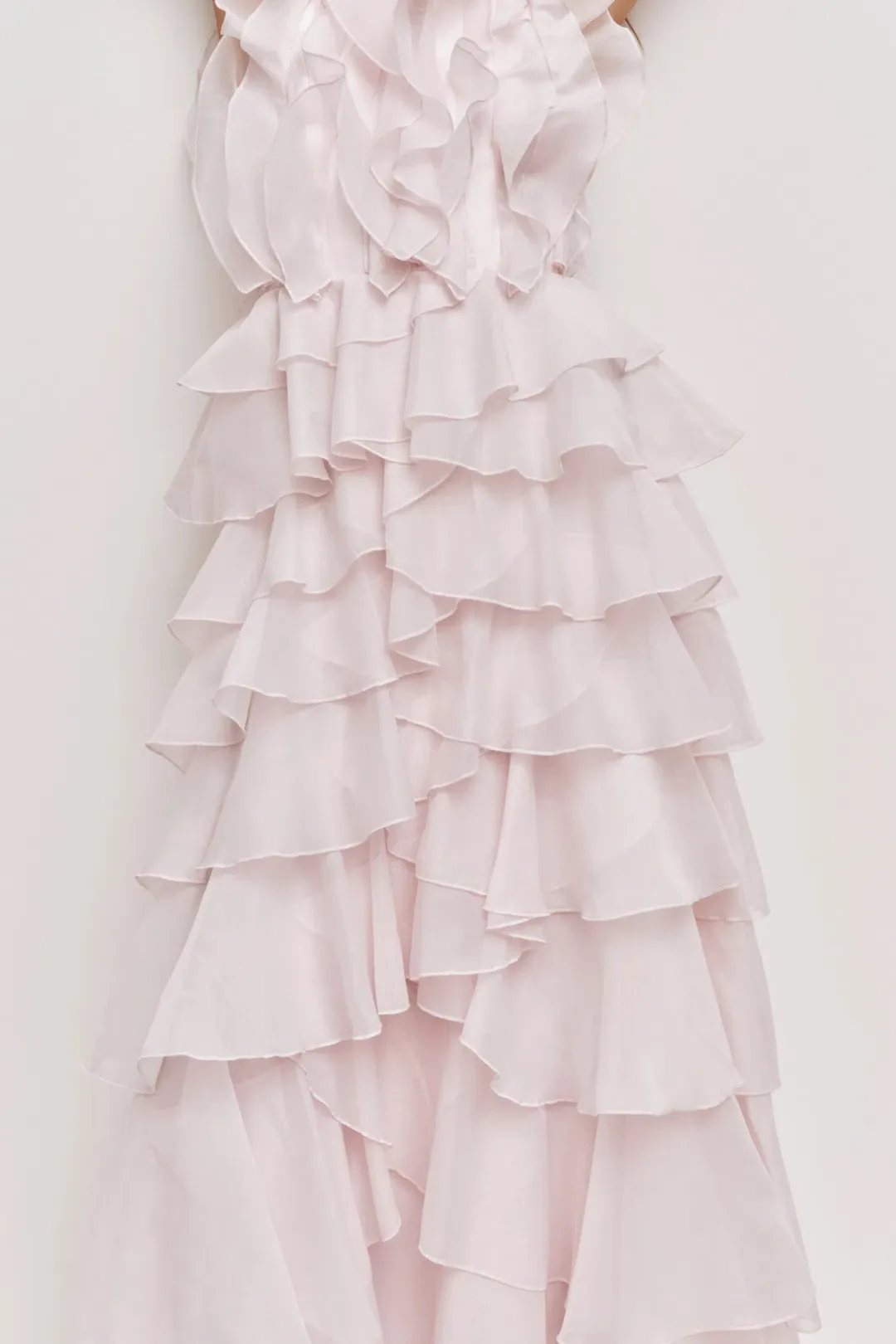 Aje Cleo Gown in Pastel Pink for rent on The Volte - main image