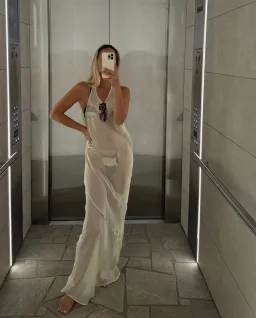 Sir the Label Strobe Halter Dress for rent on The Volte - image 6