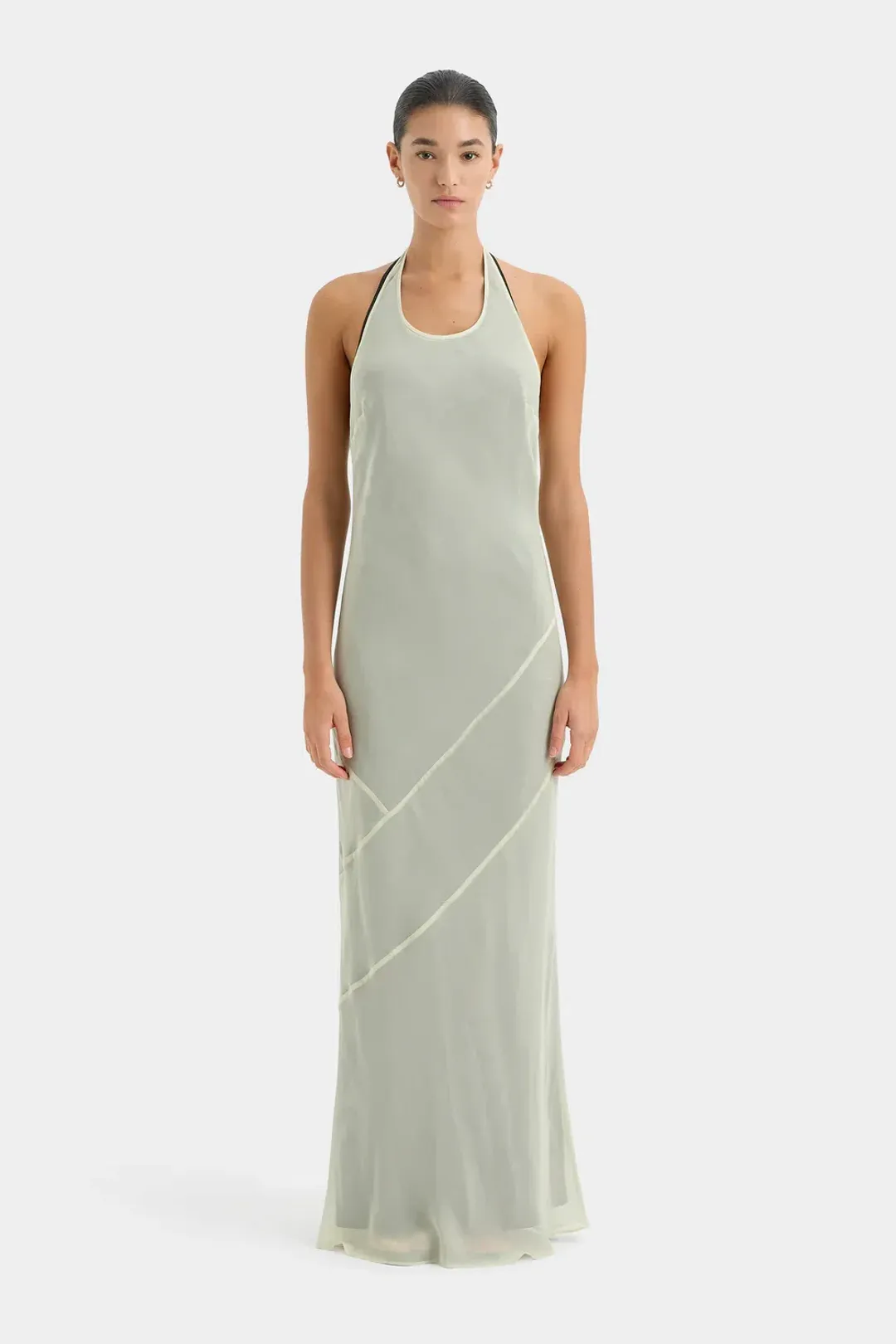 Sir the Label Strobe Halter Dress for rent on The Volte - main image
