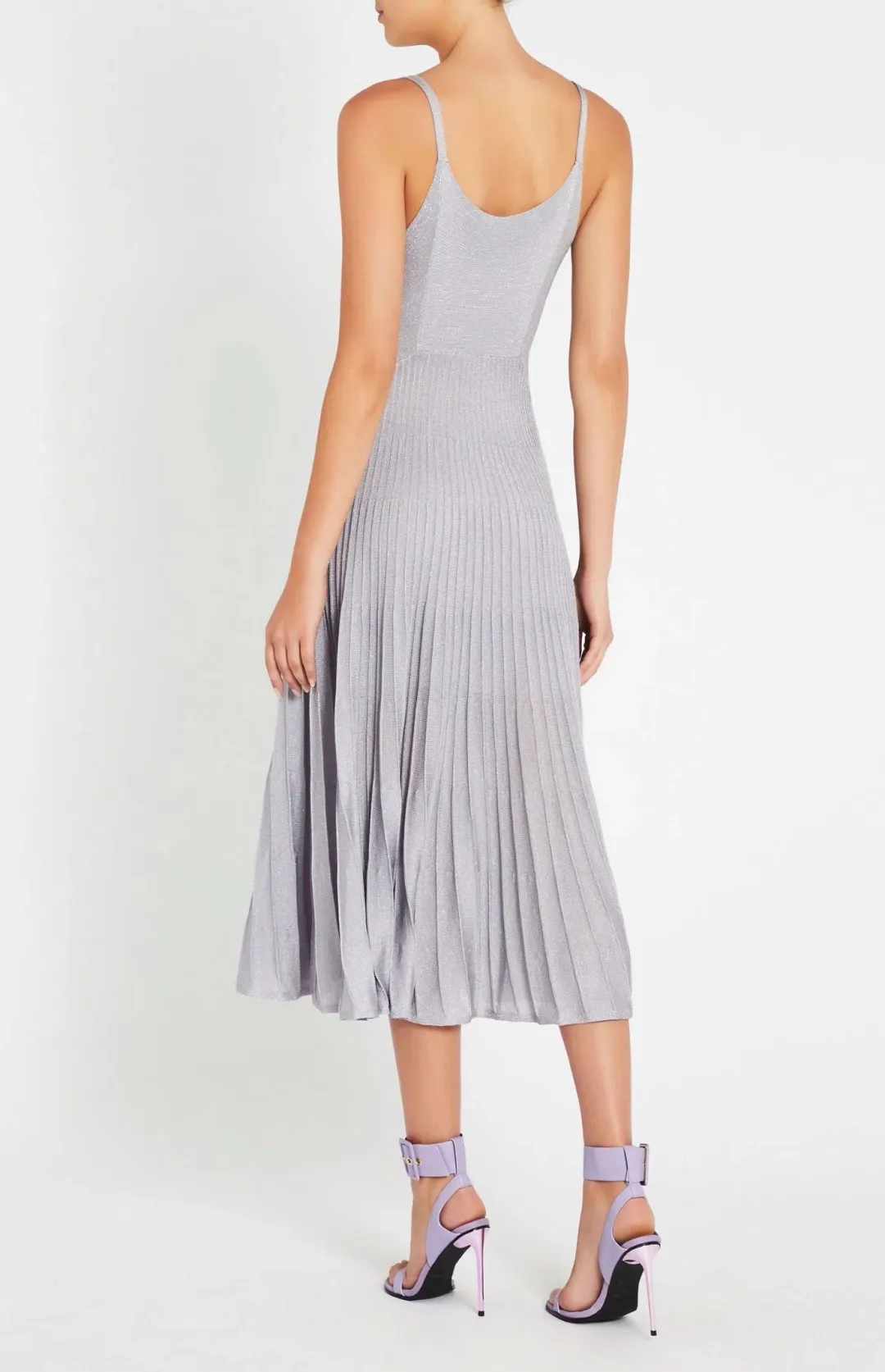 Sass & Bide Almost Famous Knit Dress Metallic Blue/Silver Size 8 for rent on The Volte - main image