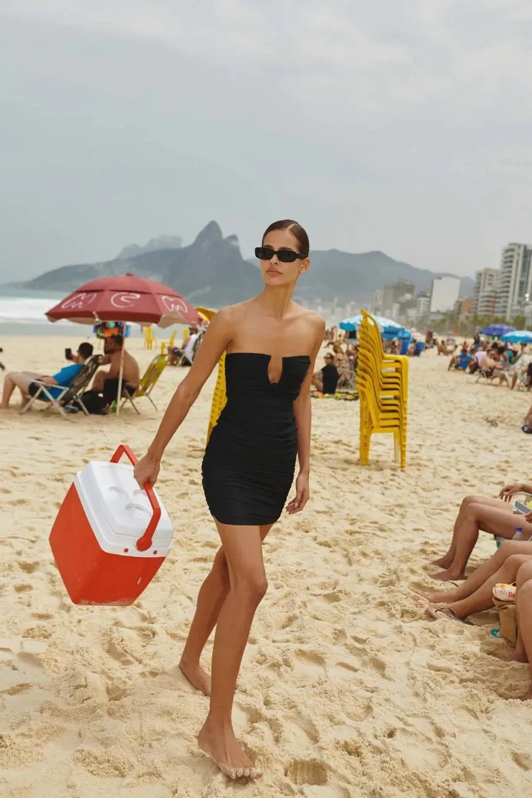 Bao Bab Magalenha Mini Dress- Black for rent on The Volte - main image