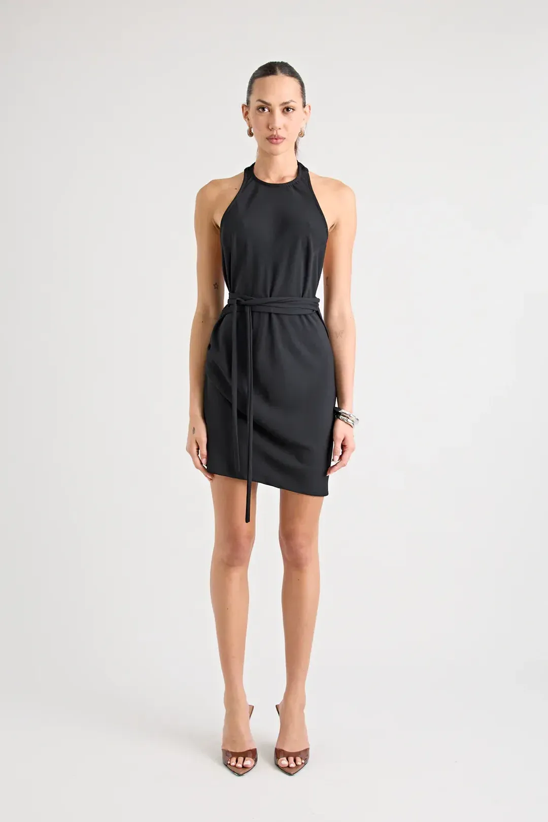 Pfeiffer Cyril Wrap Dress black size 12 for rent on The Volte - main image