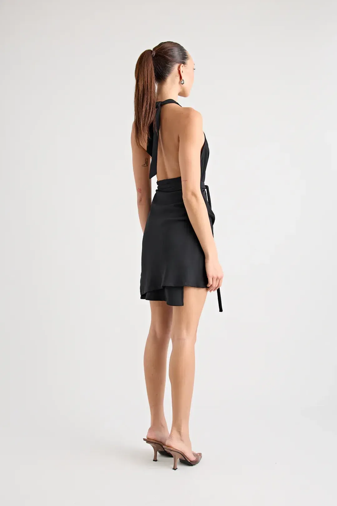 Pfeiffer Cyril Wrap Dress black size 12 for rent on The Volte - main image
