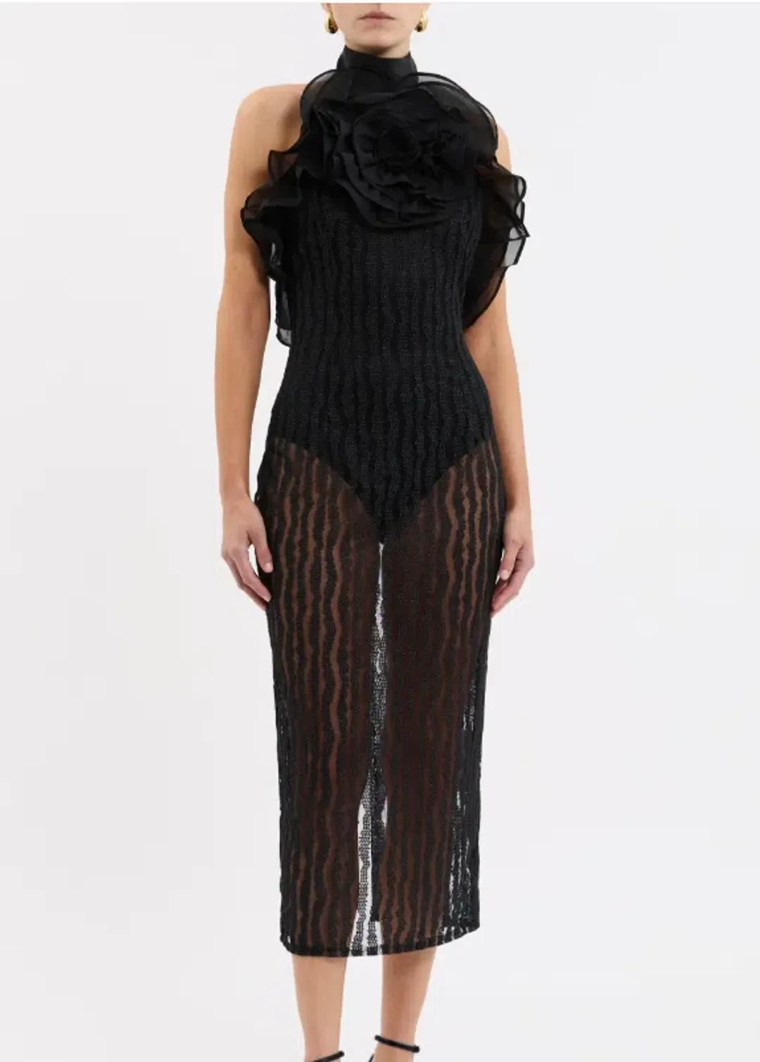 Rebecca Valance seraphina midi dress - size 8 for rent on The Volte - main image