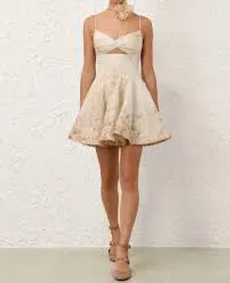 Zimmermann Memento Twist Front Mini Dress for rent on The Volte - image 4