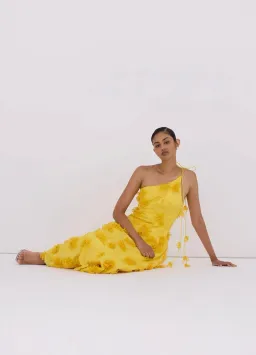 Rachel Gilbert Ianthe Dress Yellow 1/AU8 for rent on The Volte - image 5