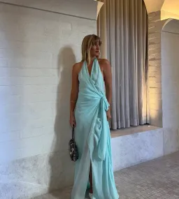 BEC & BRIDGE SONEVA WRAP DRESS ARCTIC BLUE 6 for rent on The Volte - image 1