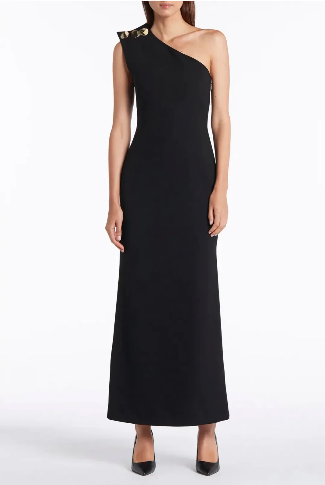 Carla Zampatti Diana Gown Black size 12 for rent on The Volte - main image