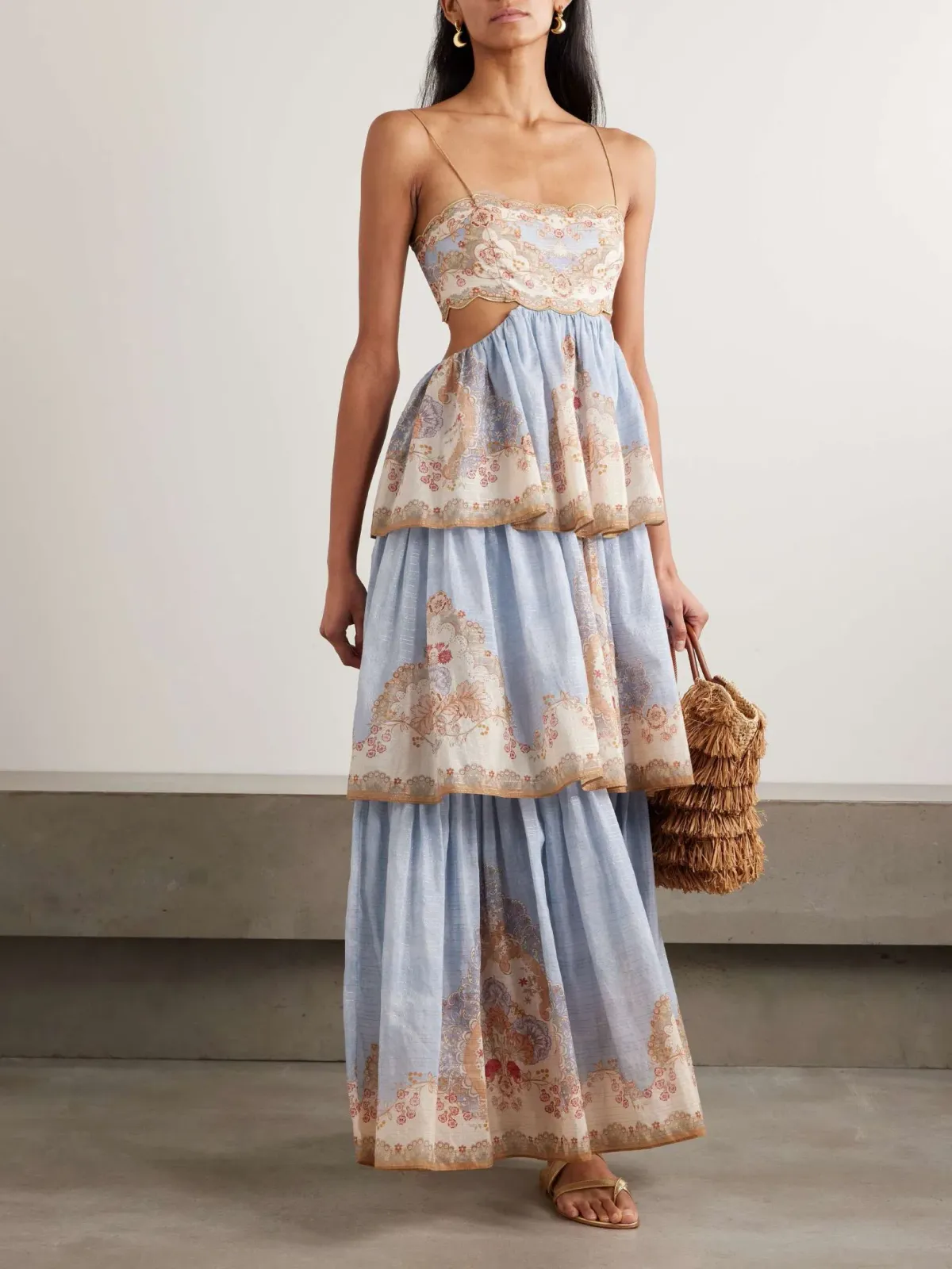 Zimmermann Daylight Tiered Maxi Dress Size 4 / AU 16 for rent on The Volte - main image