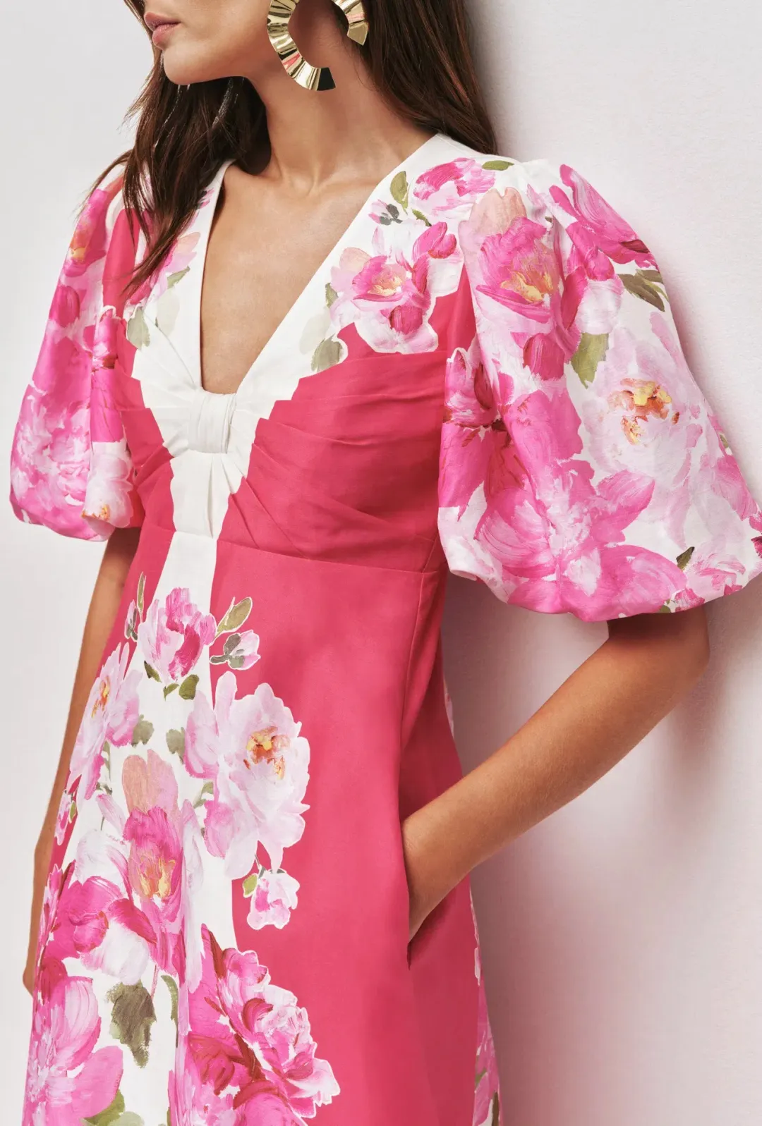 OVERFLOW KNOTTED MIDI DRESS for rent on The Volte - main image